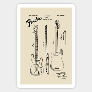 US Patent - Fender Bass Guitar Magnet